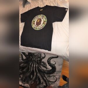 Bape ABC camo busy works tee. M